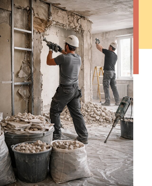 Демонтажные работы в Протвино от 2747 руб. — услуги и цена под ключ | ОТДЕЛОЧНИК-Прн