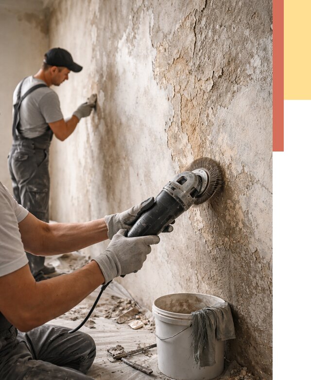 Снятие и удаление краски со стен в Протвино от 2137 руб. — ОТДЕЛОЧНИК-Прн