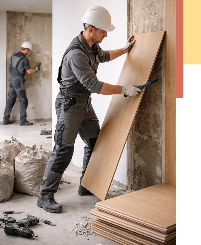 Демонтаж стеновых панелей в Протвино от 3561 руб. за м² быстро и недорого | ОТДЕЛОЧНИК-Прн