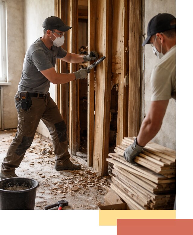 Демонтаж деревянных перегородок в Протвино быстро и аккуратно