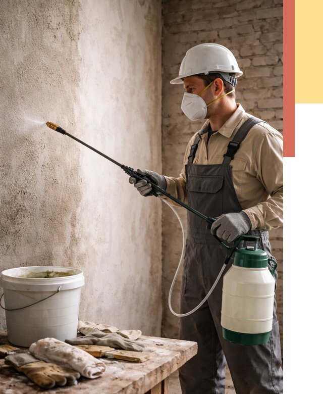 Антисептическая обработка стен в Протвино от 1221 руб. — быстро и недорого | ОТДЕЛОЧНИК-Прн