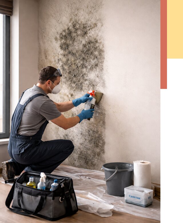 Удаление плесени со стен в Протвино от 2188 руб. — быстро и недорого | ОТДЕЛОЧНИК-Прн