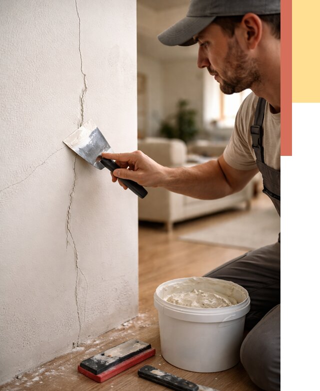 Заделка трещин и сколов в Протвино от 2493 руб. — быстро и недорого | ОТДЕЛОЧНИК-Прн