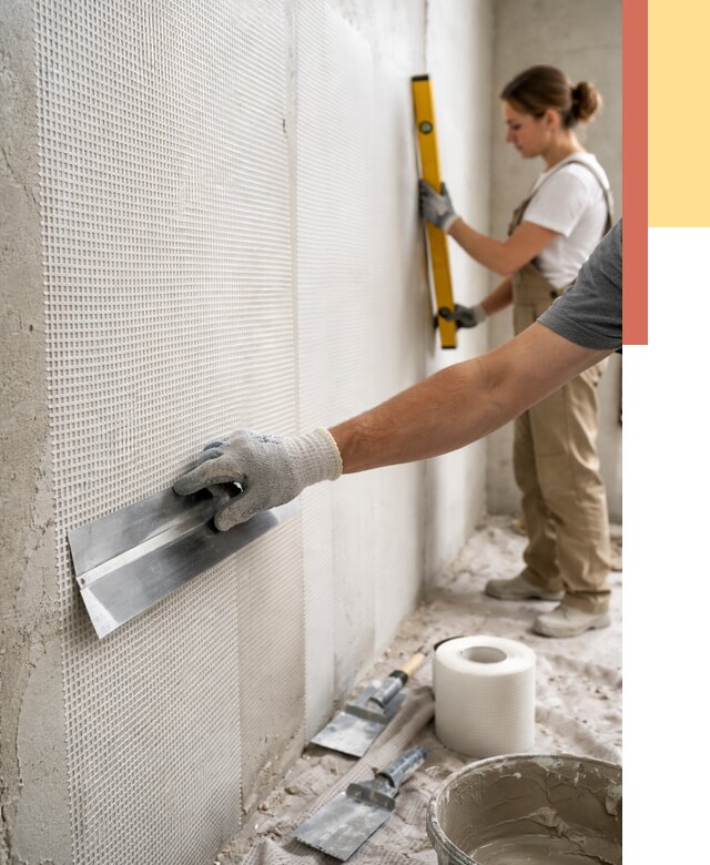 Армирование стен стеклосеткой в Протвино от 3256 руб. под ключ | ОТДЕЛОЧНИК-Прн