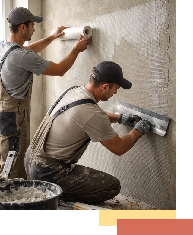 Армирование стен стеклосеткой в Протвино для прочной отделки