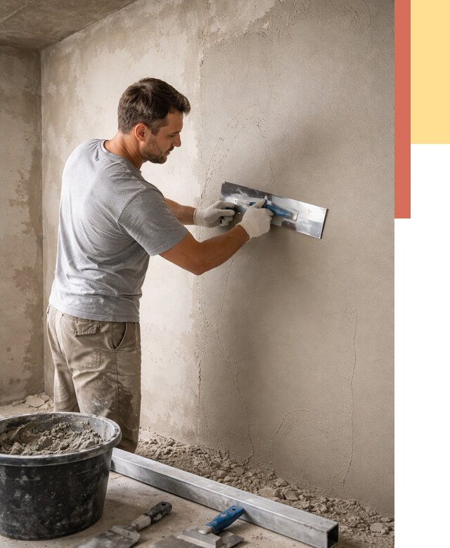 Штукатурка стен без маяков в Протвино от 7326 руб/м2 — услуги и цена | ОТДЕЛОЧНИК-Прн