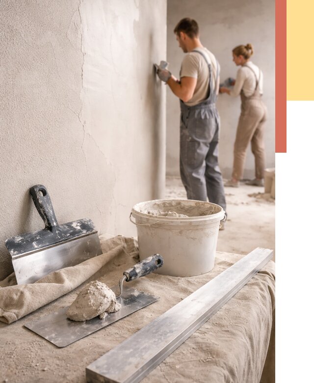 Штукатурка стен гипсовая в Протвино от 4579 руб/м2 — быстро и недорого | ОТДЕЛОЧНИК-Прн