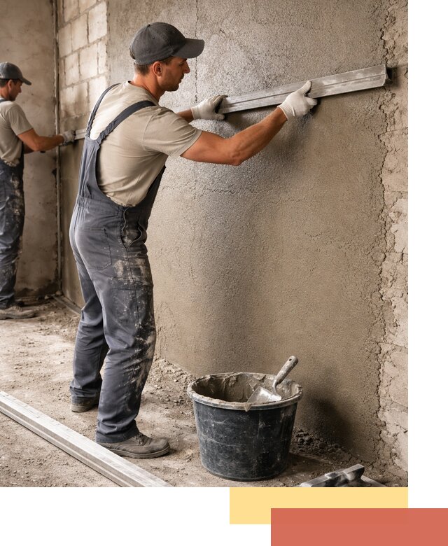 Штукатурка стен цементно-песчаная в Протвино профессионально