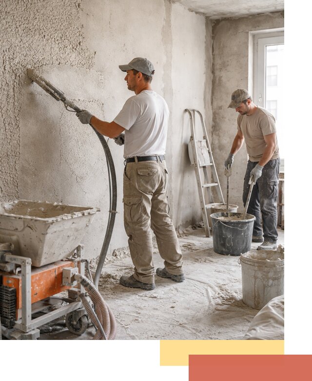 Машинная штукатурка стен в Протвино — быстро и качественно