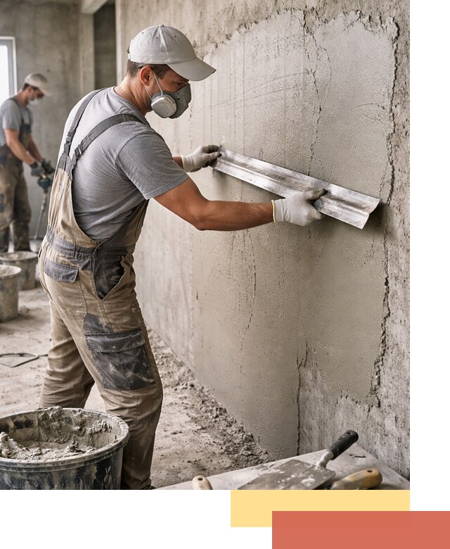 Штукатурка бетонных стен в Протвино качественно и долговечно