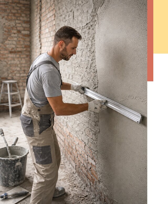 Штукатурка кирпичных стен в Протвино от 4579 руб/м2 — быстро и недорого | ОТДЕЛОЧНИК-Прн