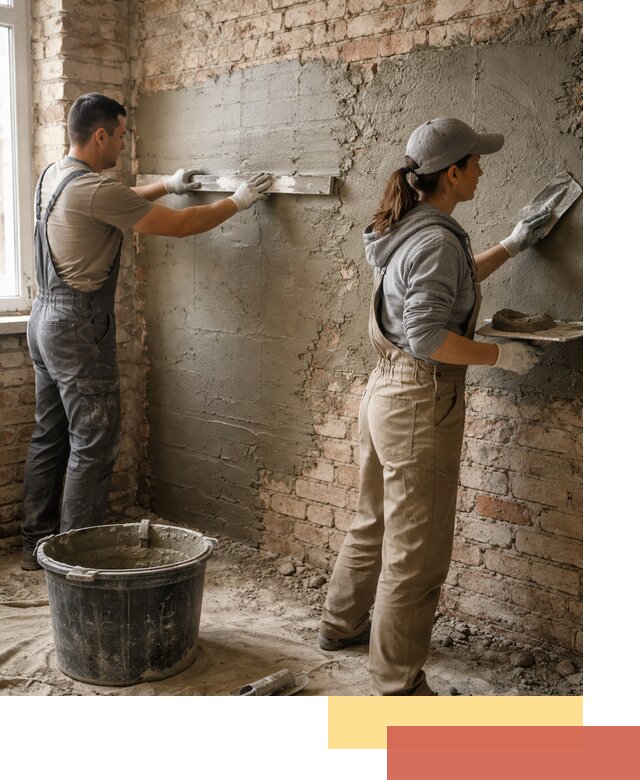 Штукатурка кирпичных стен в Протвино — качественно и надежно