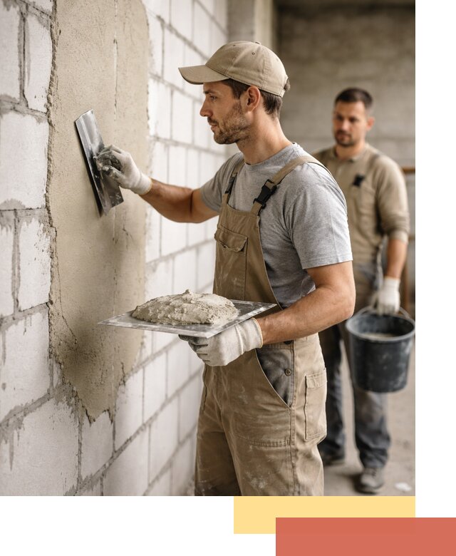 Штукатурка стен из газобетона в Протвино под ключ