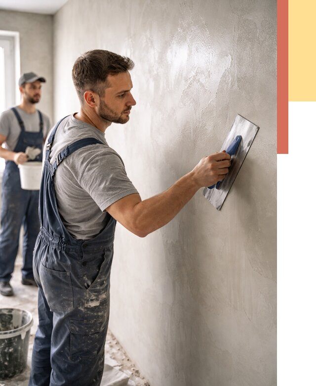 Глянцевание штукатурки стен в Протвино от 7631 руб. — услуги и затирка | ОТДЕЛОЧНИК-Прн