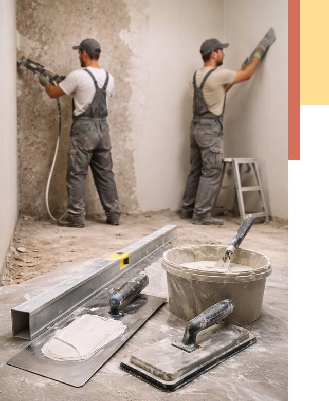 Штукатурка стен под обои в Протвино от 4579 руб./м2 — выравнивание под обои | ОТДЕЛОЧНИК-Прн