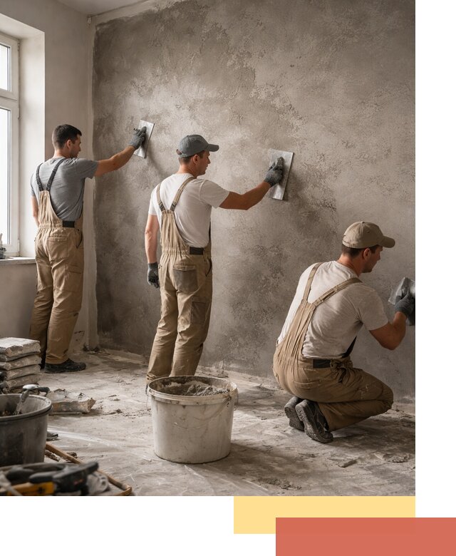 Декоративная штукатурка под бетон в Протвино для стен и потолков