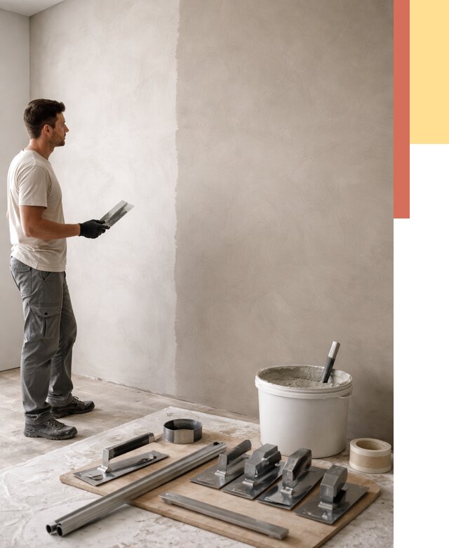 Нанесение микроцемента на стены в Протвино от 3256 руб./м2 под ключ | ОТДЕЛОЧНИК-Прн