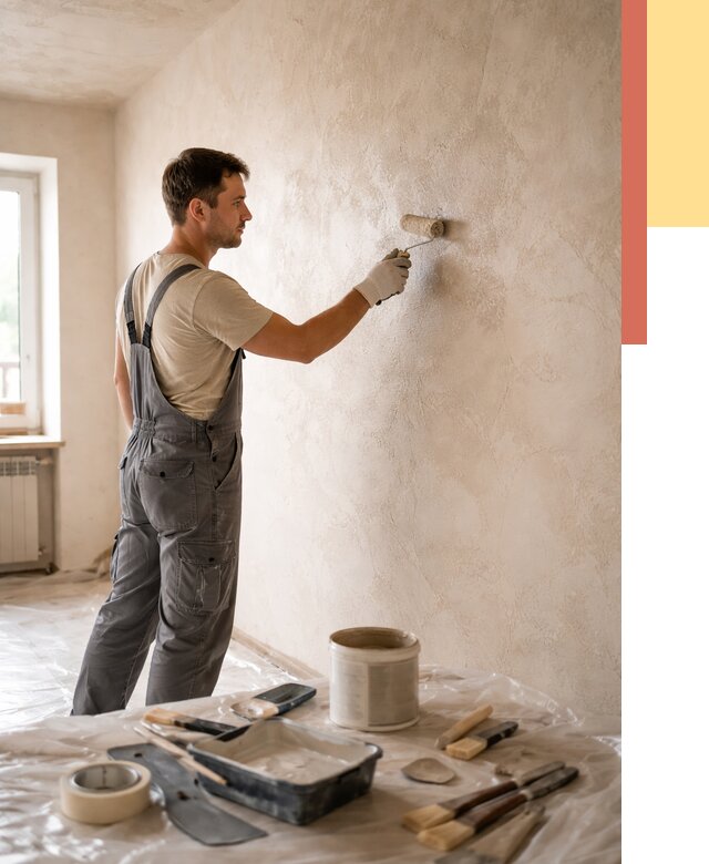 Нанесение лессирующей краски по декоративке в Протвино от 1781 руб. | ОТДЕЛОЧНИК-Прн