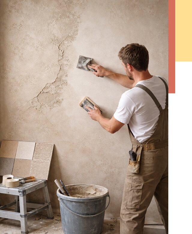 Ремонт декоративной штукатурки в Протвино от 4579 руб. под ключ | ОТДЕЛОЧНИК-Прн