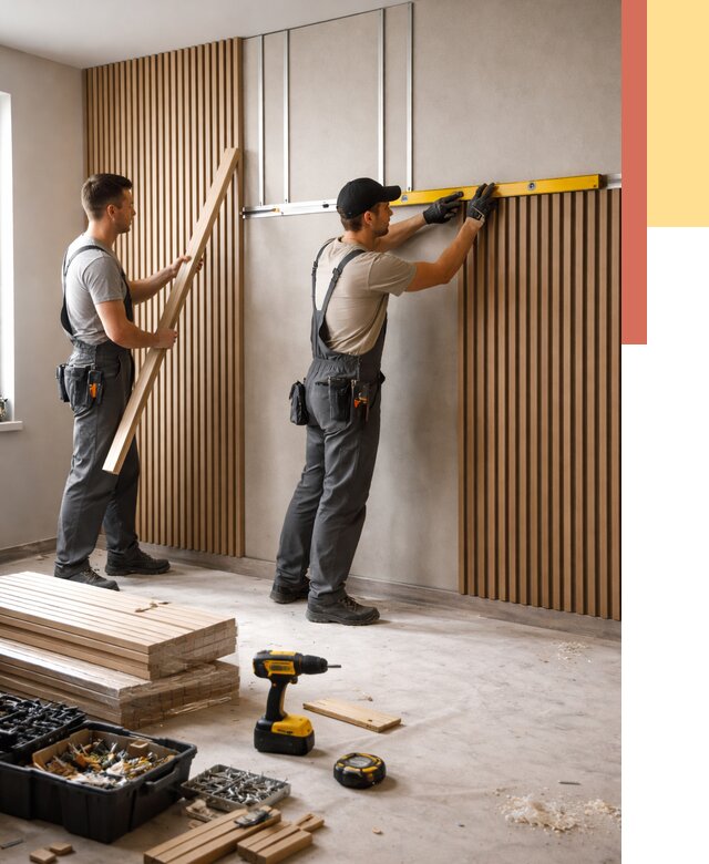 Монтаж реечных панелей на стены в Протвино от 1221 руб. — быстро и недорого | ОТДЕЛОЧНИК-Прн