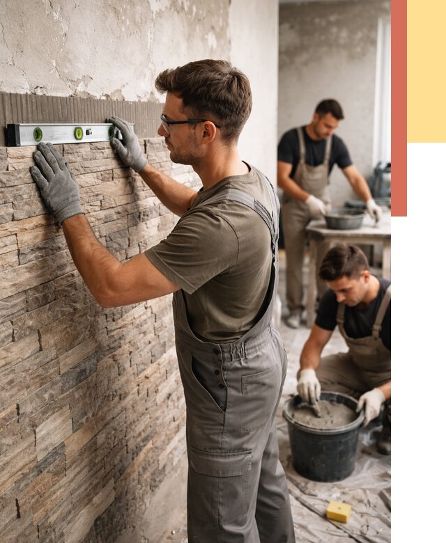 Монтаж искусственного камня в Протвино от 4579 руб. под ключ | ОТДЕЛОЧНИК-Прн