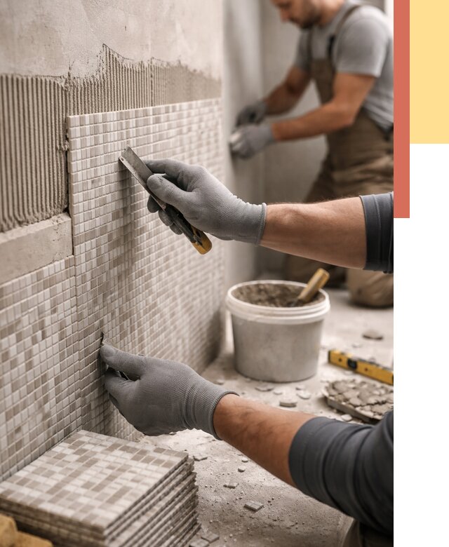 Облицовка стен мозаикой в Протвино от 3256 руб/м2 — укладка мозаики на стены | ОТДЕЛОЧНИК-Прн