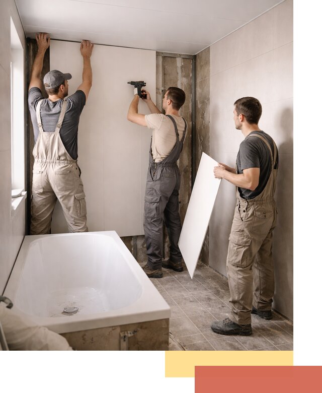 Отделка ванной панели ПВХ профессионально в Протвино