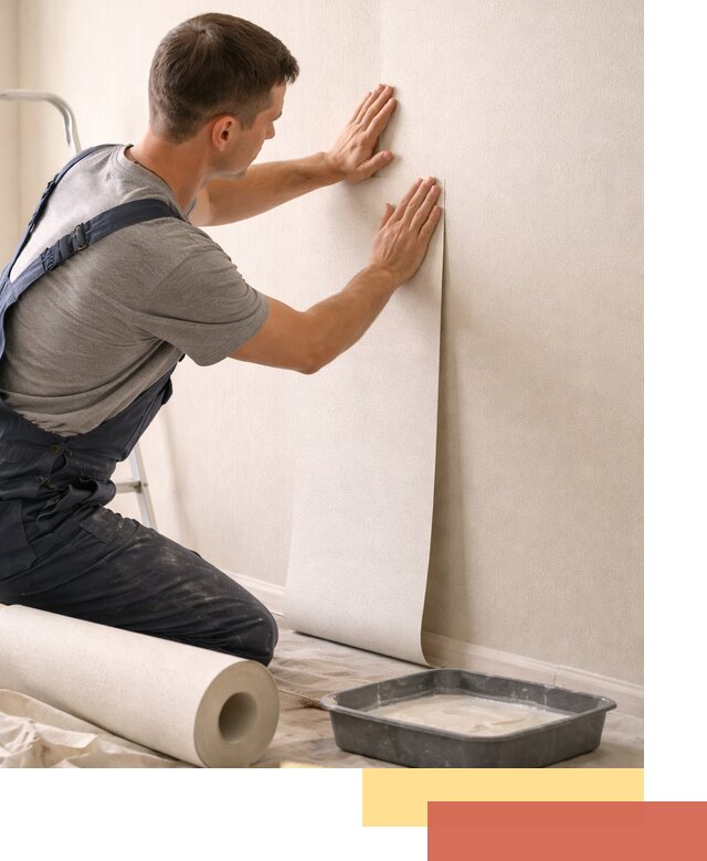 Поклейка флизелиновых обоев в Протвино качественно и быстро