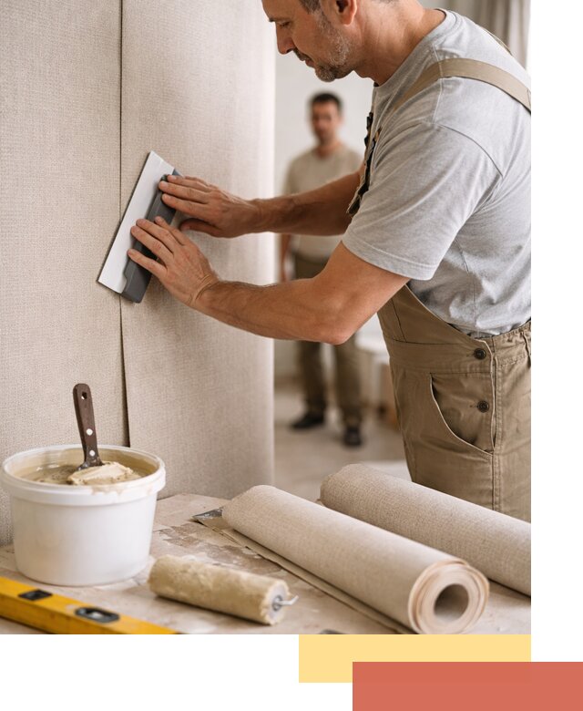 Поклейка текстильных обоев в Протвино профессионально и аккуратно