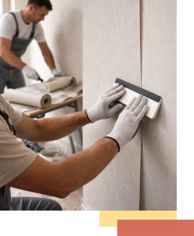 Поклейка обоев под покраску в Протвино профессионально и быстро