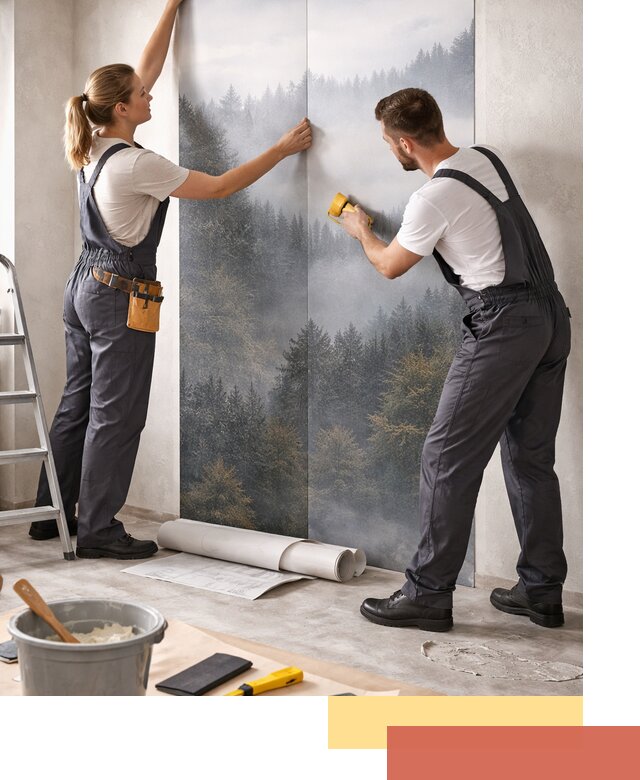 Поклейка фотообоев профессионально в Протвино под ключ