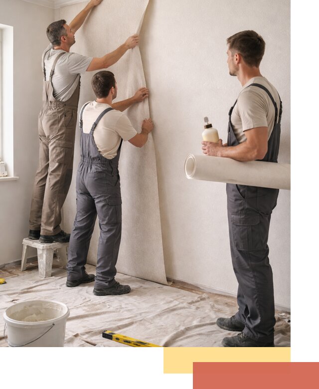 Оклейка стен обоями в Протвино — качественно и профессионально