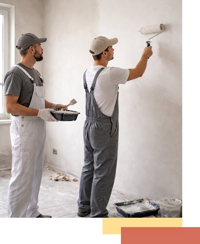 Покраска стен водоэмульсионной краской в Протвино