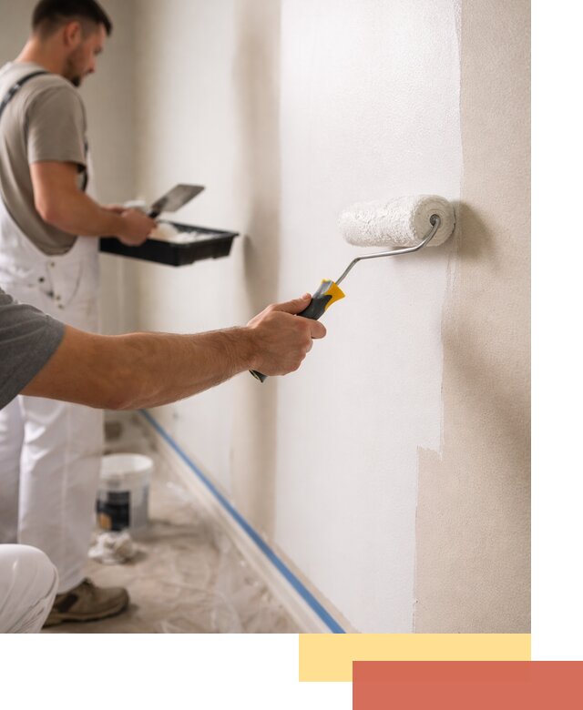 Покраска стен акриловой краской профессионально в Протвино