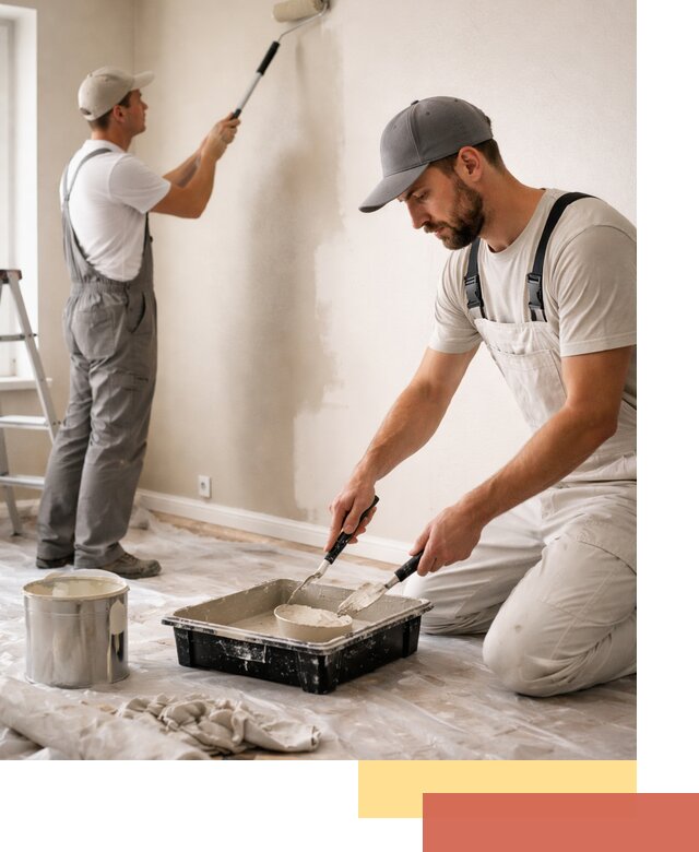 Покраска стен в квартире в Протвино — профессионально и аккуратно