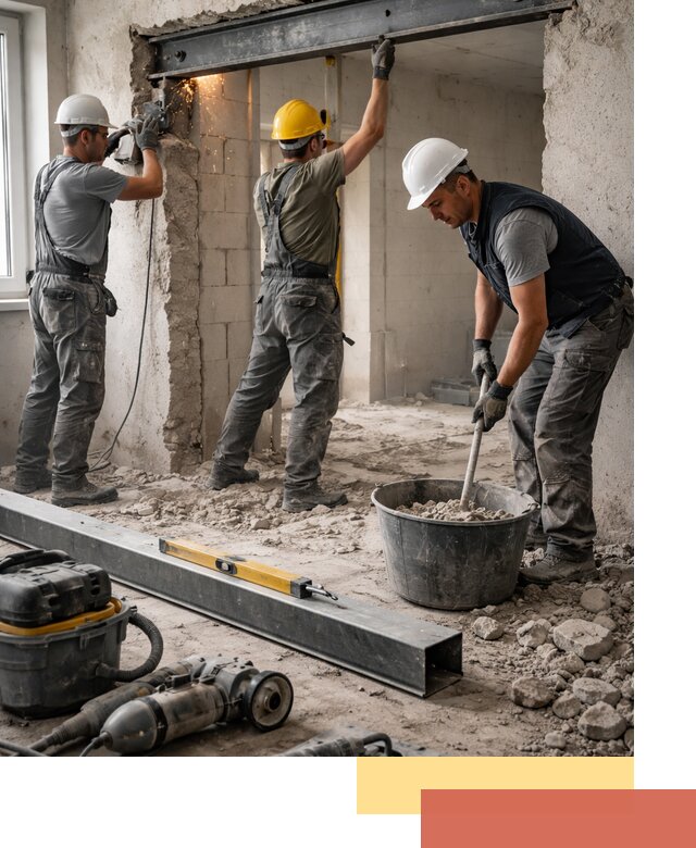 Создание проемов в стенах и несущих конструкциях в Протвино