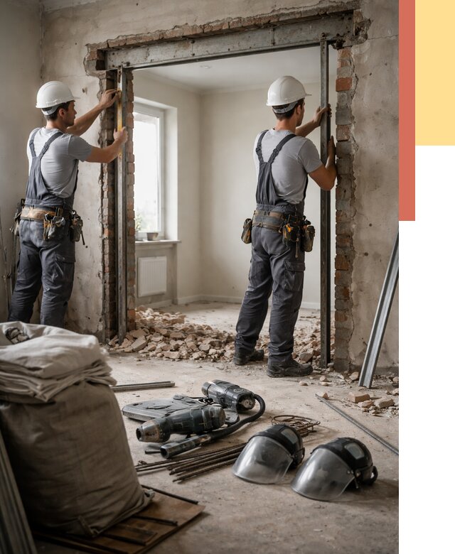 Расширение дверного проема в Протвино от 12719 руб. под ключ | ОТДЕЛОЧНИК-Прн