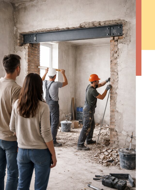 Усиление проема в стене в Протвино от 9666 руб. — усиление дверного проема металлоконструкцией | ОТДЕЛОЧНИК-Прн