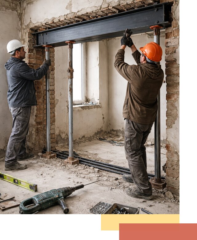 Усиление проема в стене в Протвино для расширения и безопасности