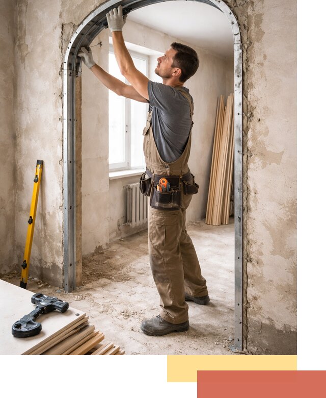 Устройство арочного проема в Протвино под ключ