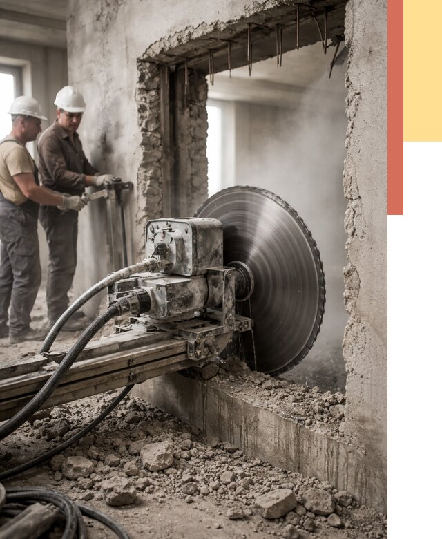 Алмазная резка проемов в Протвино от 4579 руб. быстро и недорого | ОТДЕЛОЧНИК-Прн