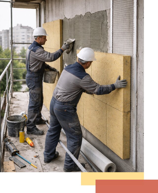 Утепление стен зданий и домов в Протвино качественно и надежно