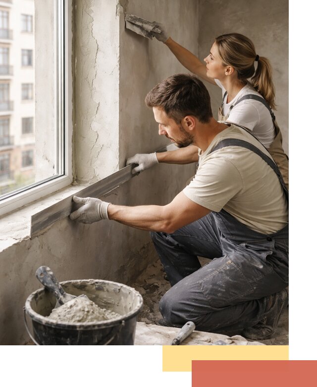 Штукатурка откосов дверей и окон профессионально в Протвино