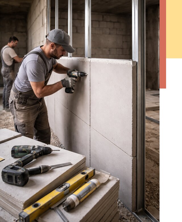 Кладка влагостойких перегородок ПГП в Протвино от 1221 руб. под ключ | ОТДЕЛОЧНИК-Прн