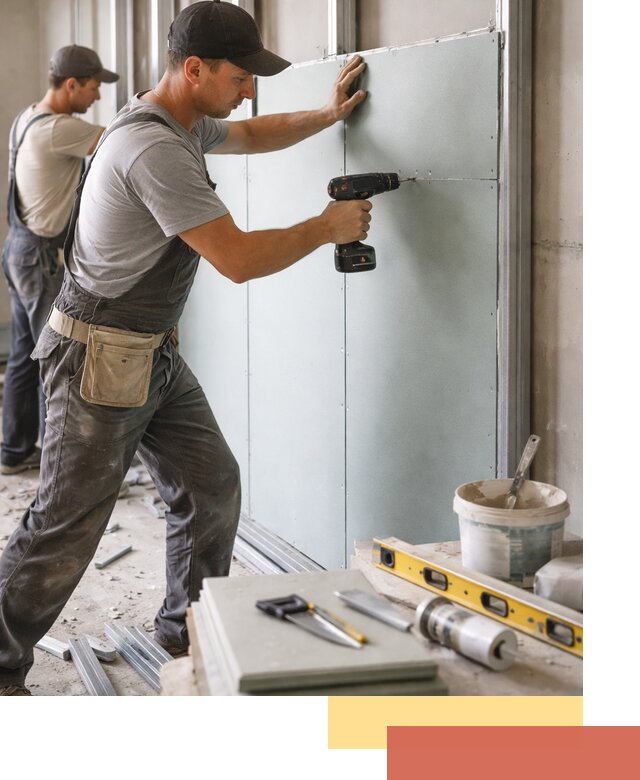 Кладка влагостойких перегородок ПГП в Протвино