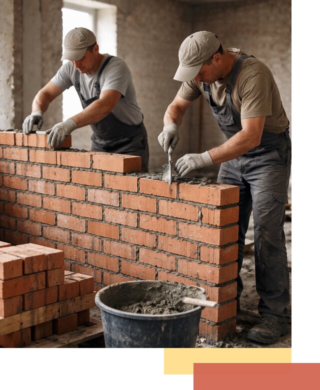 Кладка кирпичных перегородок под ключ в Протвино