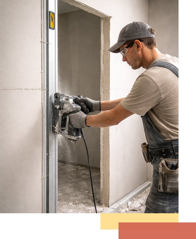 Устройство дверного проема в перегородке в Протвино