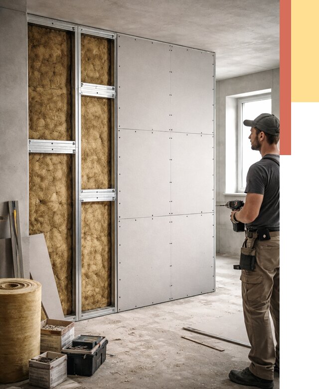 Усиленная перегородка под навеску в Протвино от 13024 руб. — монтаж под ключ | ОТДЕЛОЧНИК-Прн