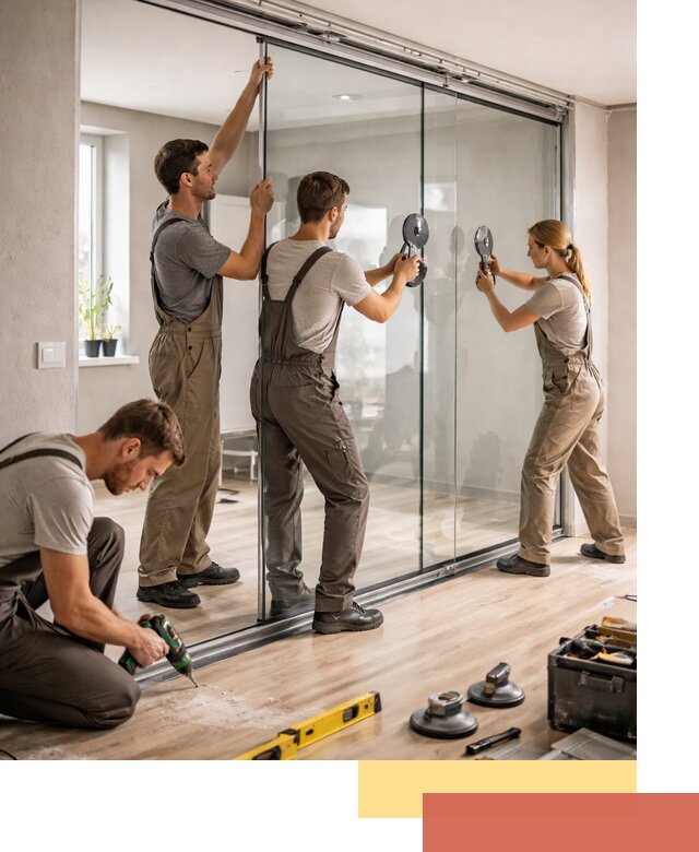 Изготовление стеклянных перегородок на заказ в Протвино