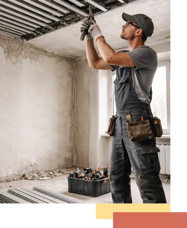 Демонтаж реечного потолка в Протвино быстро и аккуратно